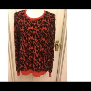 TWO BY VINCE CAMUTO FUZZY SWEATER SIZE PL NWT